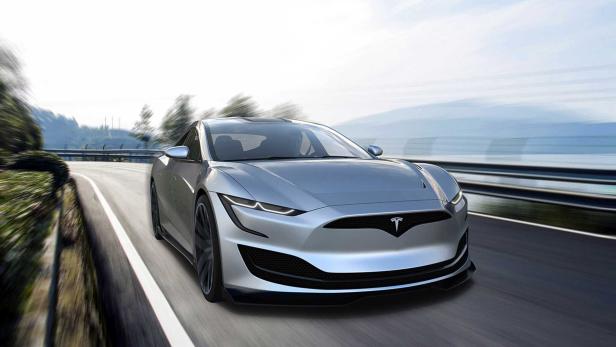 Tesla Model S der zweiten Generation gerendert