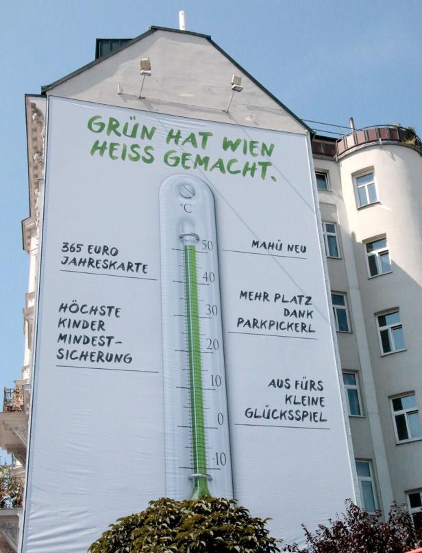 Grünes Thermometer, neue Wahlkampfzentrale