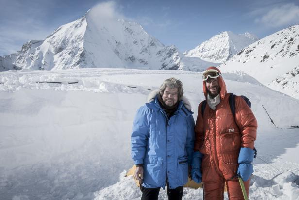 Reinhold Messner und sein Sohn Simon Messner