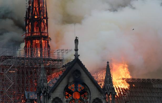 Fire at Notre Dame Cathedral in Paris