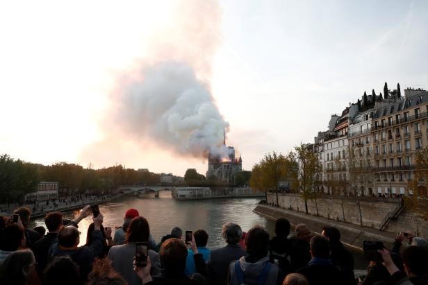 Fire at Notre Dame Cathedral in Paris