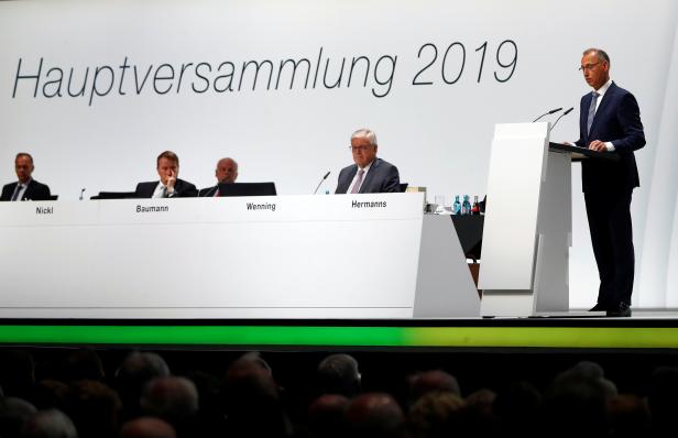 German drug and crop chemical maker Bayer holds annual general meeting