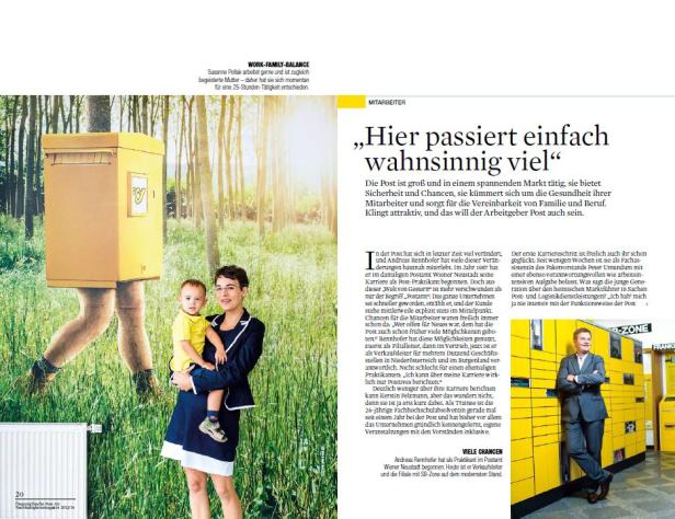 Österreichische Post Nachhaltigkeitsbericht Innen Post veröffentlicht Nachhaltigkeitsmagazin