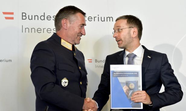 Kickls Statistik: „Österreich ist so sicher wie noch nie“