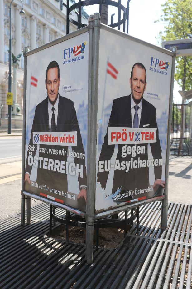 Wahlplakate zur Europawahl 2019 in Wien - Themenbild 