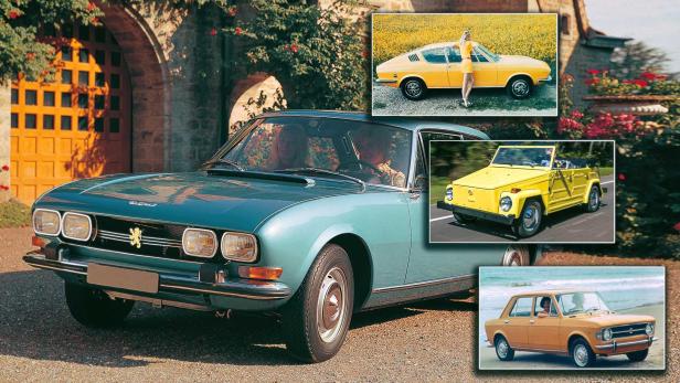 Goldene Jubiläen vom Audi 100 Coupé S bis zum Renault 12