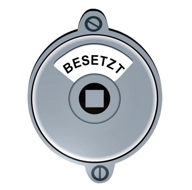 Ein Schild mit der Aufschrift „Besetzt“.