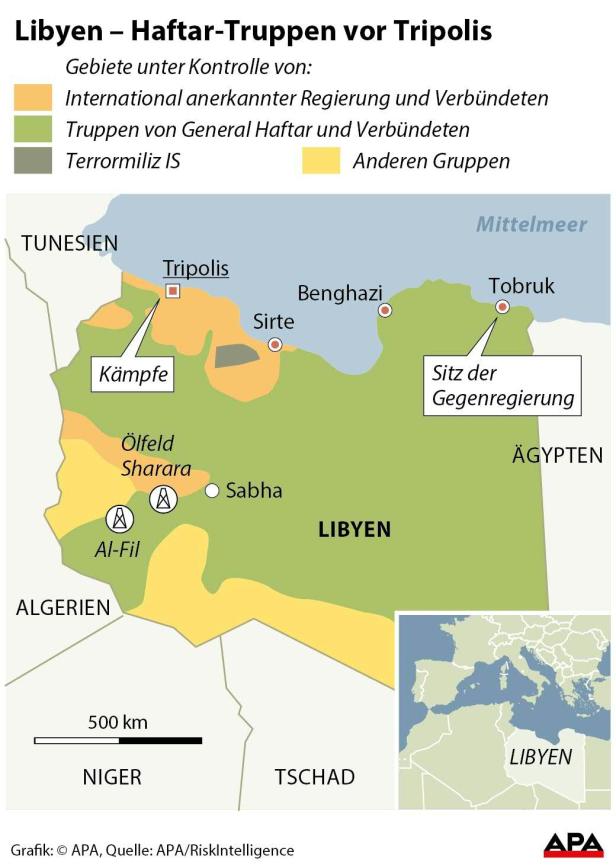 Libyen - Haftar-Truppen vor Tripolis Libyen - Haftar-Truppen vor Tripolis