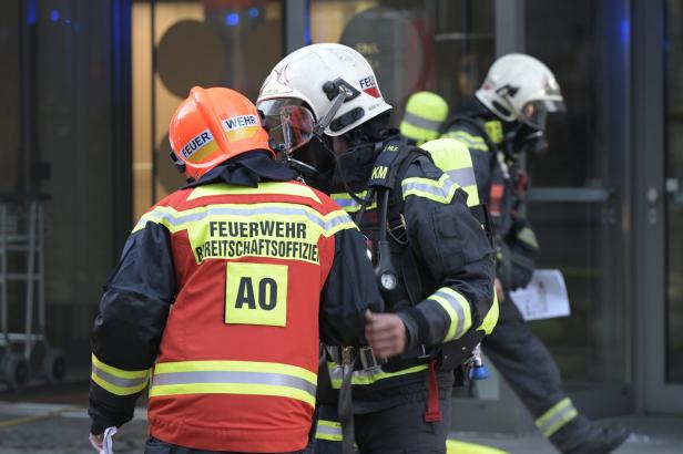 Feuer im Novotel in Wiener Aspernbrückengasse
