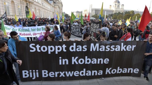 Bilder von den Protesten in Wien
