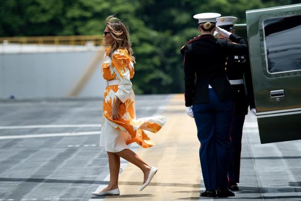 Melania Trump in Japan: Sushi-Kleider und schnelle Schuh-Wechsel