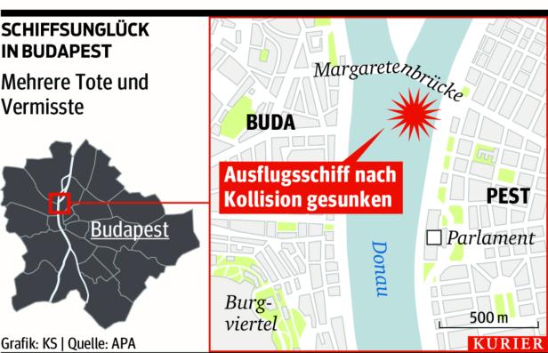 Budapester Schiffsunglück: Kapitän verhaftet