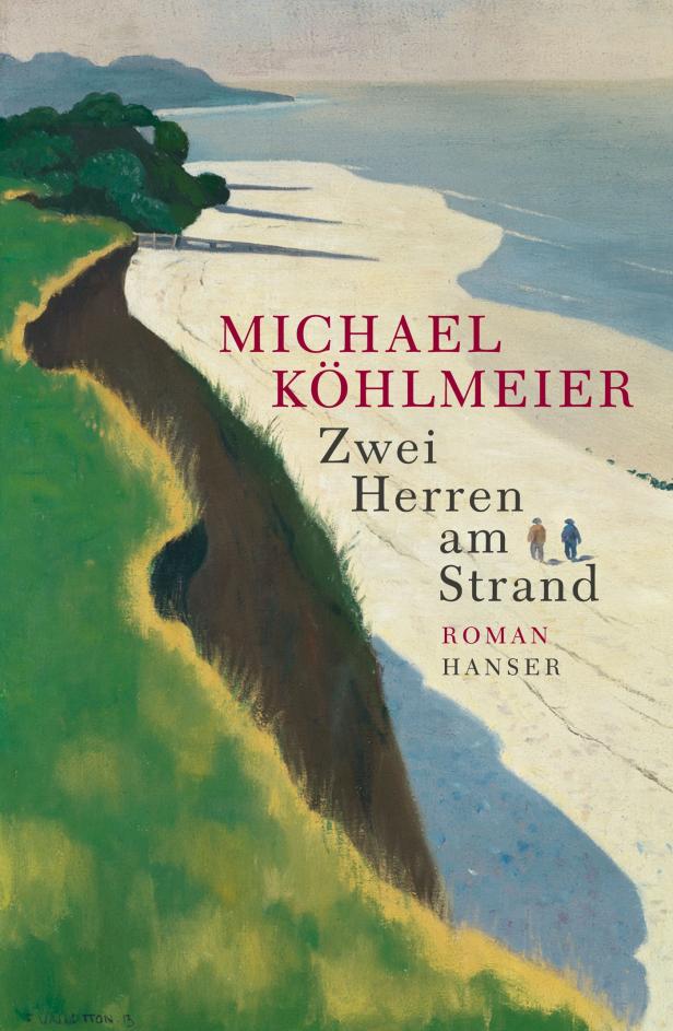 Das Cover des Buches „Zwei Herren am Strand“ von Michael Köhlmeier zeigt eine Strandszene.