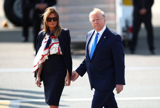 Melania Trump: Modische Hommage an Lady Di bei Queen-Besuch