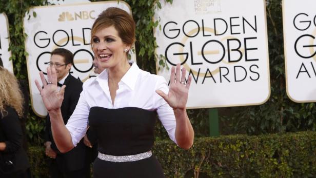 Julia Roberts auf dem roten Teppich der Golden Globe Awards.
