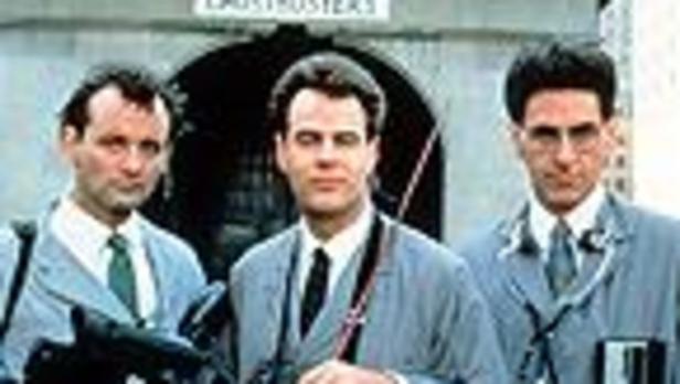 Bill Murray, Dan Aykroyd und Harold Ramis als die „Ghostbusters“.