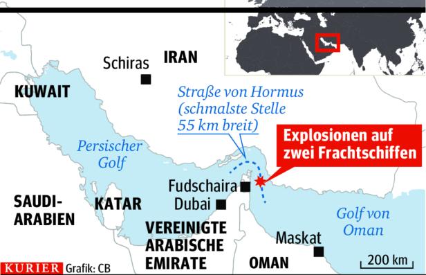 Mutmaßliche Angriffe auf Öltanker: USA beschuldigen Iran