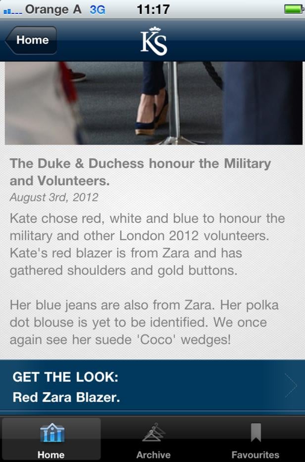 Royal Kate mit App: Der Look einer Herzogin