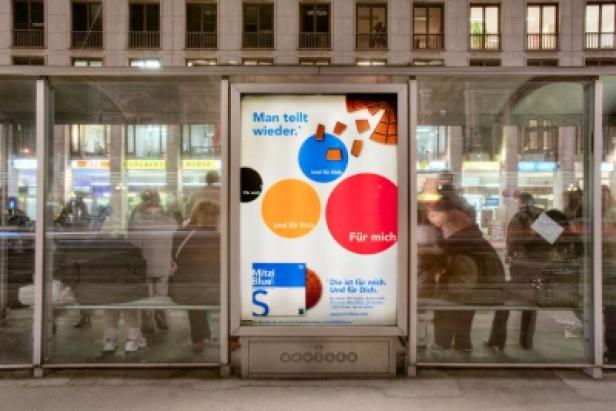 Mitzi Blue/Zotter/Out-of-Home-Kampagne/Gewista/City-Light