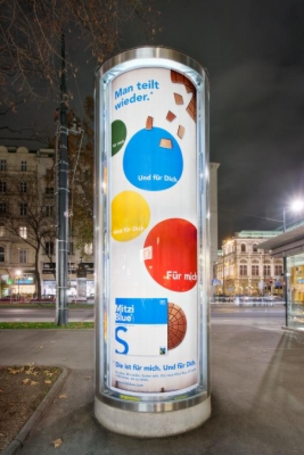 Mitzi Blue/Zotter/Out-of-Home-Kampagne/Gewista