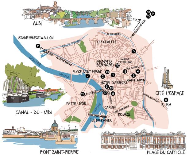 Toulouse im Rennen: Eine Stadt in Feierlaune