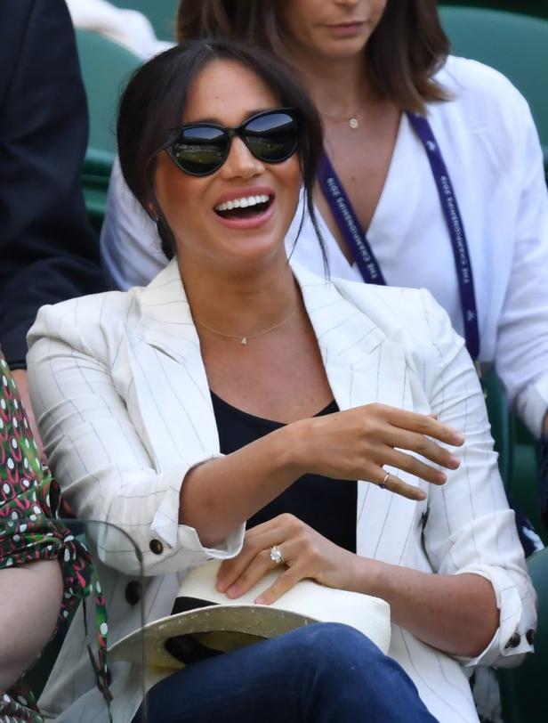 Lässiger Wimbledon-Besuch: Meghan pfeift auf's schicke Outfit