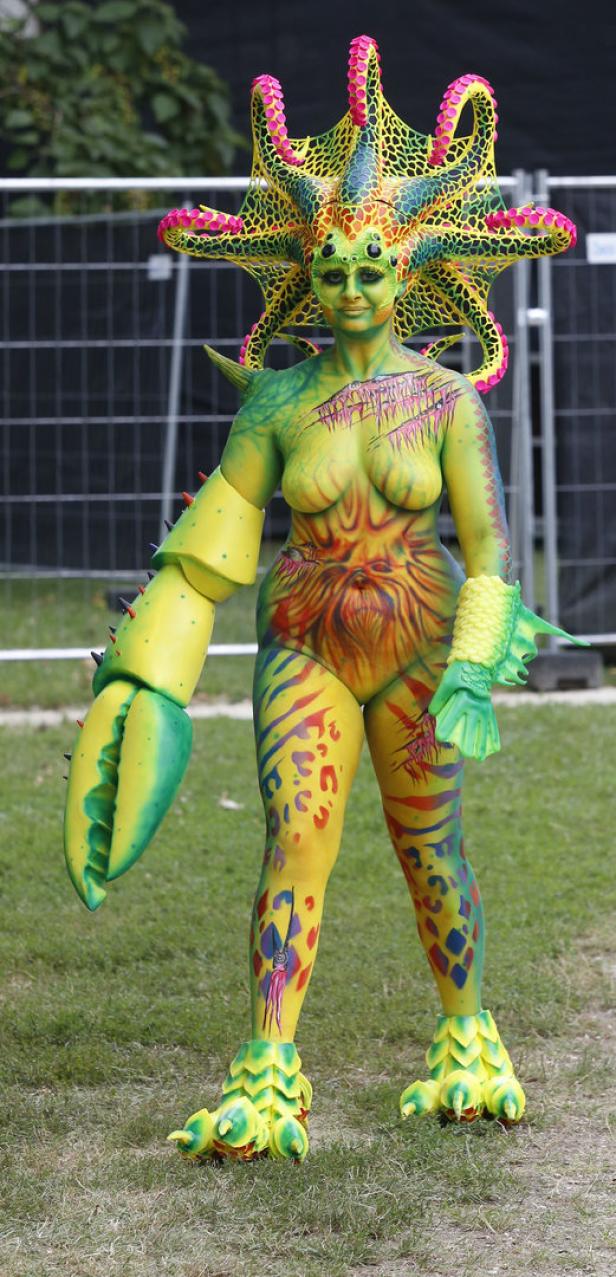 Anziehende Farben beim Bodypainting Festival in Klagenfurt