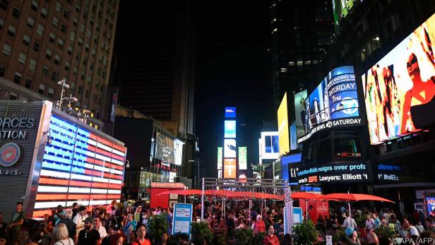Schwer vorstellbar: Auch am Times Square war es zeitweise finster