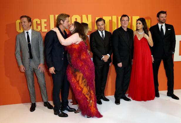 Attacke auf dem roten Teppich: Lena Dunham küsste Brad Pitt