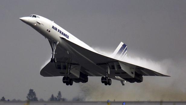 Eine Concorde der Air France hebt ab.