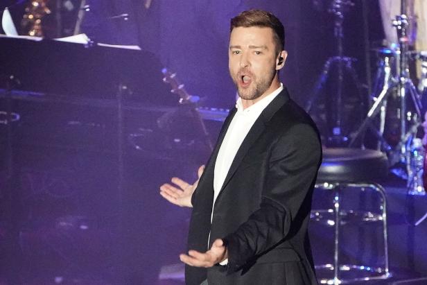 Justin Timberlake performs during the Songwriters Hall of Fame Inductions in Manhattan