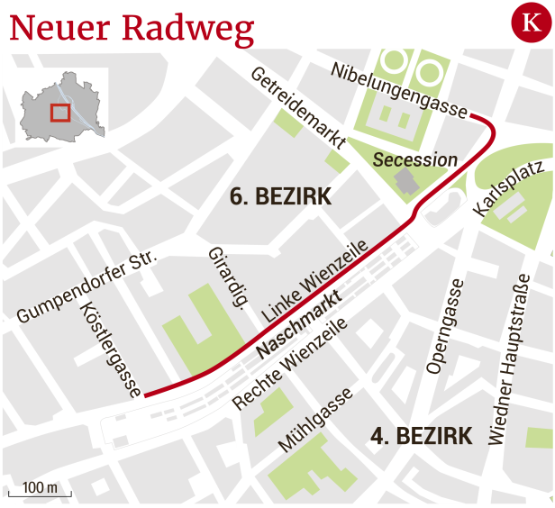 Neue Wiental-Route für Radler: Verkehrschaos ante portas