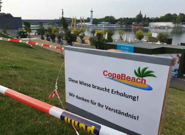 Copa Beach: Einige Wiesen müssen derzeit gesperrt werden