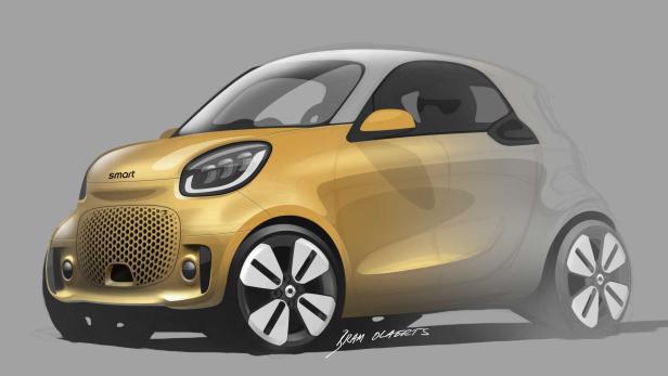 Smart EQ Fortwo Facelift : Erste Skizzen von dem Winzling