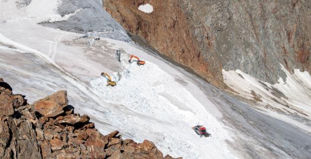 Umgepflügter Gletscher: Massive Eingriffe für den Skibetrieb