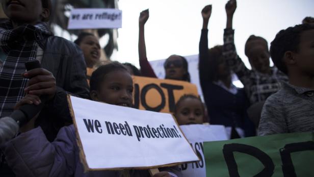 Protestmarsch tausender afrikanischer Flüchtlinge