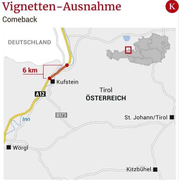 Mautbefreiung: Nach Kufstein meldet auch Salzburg Ansprüche an