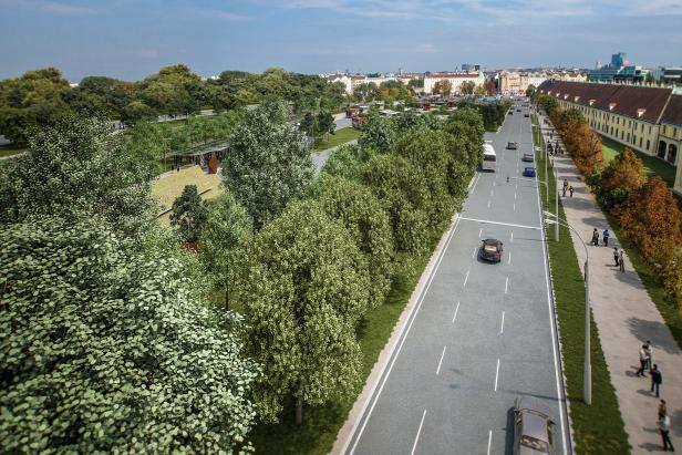 Neuer Vorplatz für Schönbrunn: 48 Busparkplätze und 300 Bäume