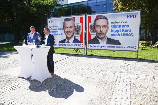 ÖVP, FPÖ und Grüne präsentierten neue Plakate