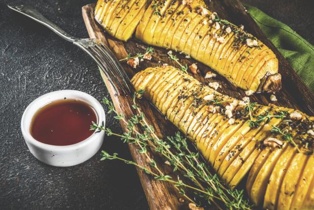 Rasted hasselback pumpkin