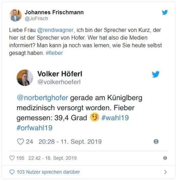 Hofers Fieber: Rendi-Wagner erneuert Vorwurf an Kurz