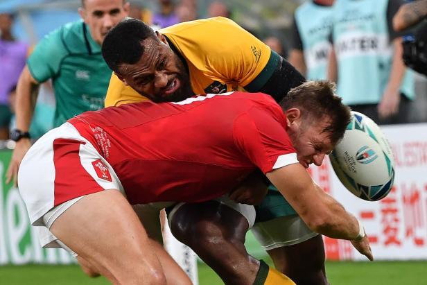 Rugby-WM, Tag 10: Wales schlägt beharrliche Australier