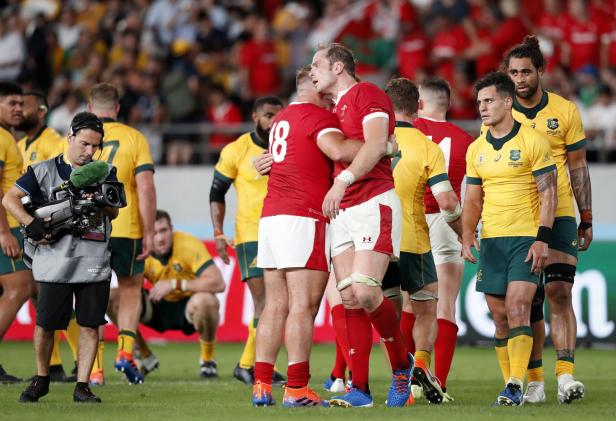 Rugby-WM, Tag 10: Wales schlägt beharrliche Australier
