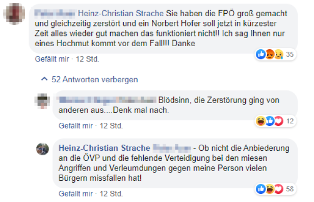 Nach Fan-Kritik: Strache greift FPÖ auf Facebook an