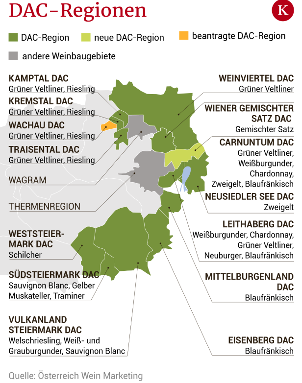 Weinbauregion Carnuntum ist nun DAC-Gebiet