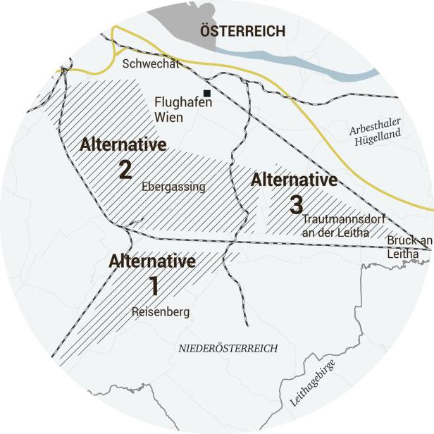 Das sind die Pläne für die Verlängerung der Breitspurbahn nach Wien