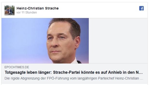 Kein FPÖ-Mandat für Philippa: Strache kontert auf Facebook