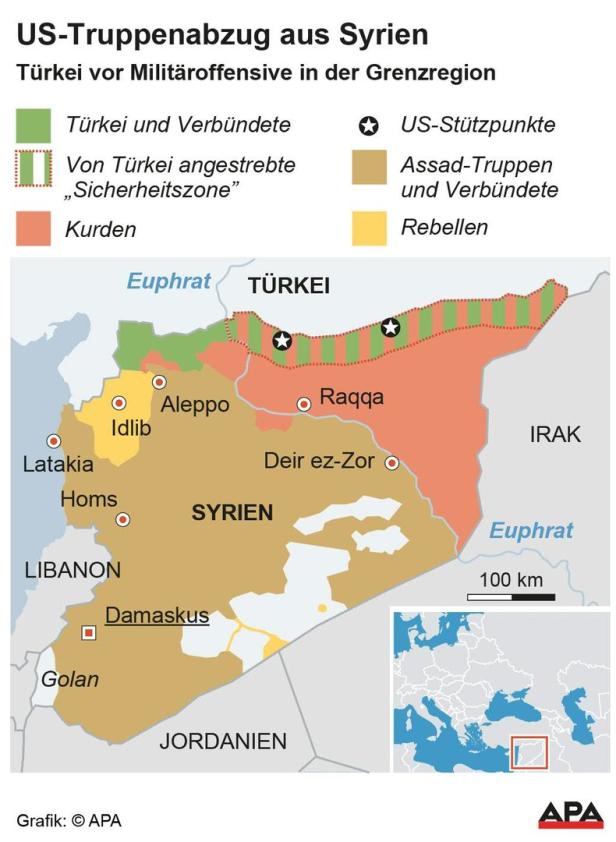 Bodenoffensive in Nordsyrien; Erdogan vor US-Sanktionen