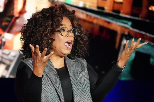 Die skurrilsten Ängste und Phobien der Stars Oprah Winfrey gestikuliert während einer Rede.
