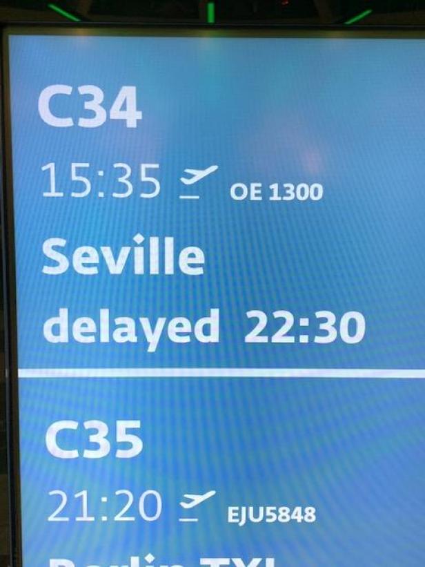Flug-Odyssee mit Laudamotion: Fast 24 Stunden von Wien nach Sevilla